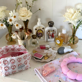 Quilted makeup bag makeup bag astala luna carry all makeup pouch pencil bag brushes bag makeup case vintage floral vanity case cosmetic bag Laptop case laptop bag quilted laptop cover laptop