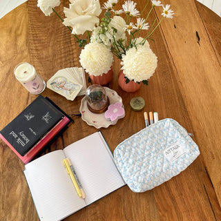 Quilted makeup bag makeup bag astala luna carry all makeup pouch pencil bag brushes bag makeup case vintage floral vanity case cosmetic bag Laptop case laptop bag quilted laptop cover laptop