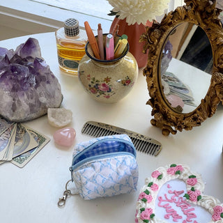 Quilted makeup bag makeup bag astala luna carry all makeup pouch pencil bag brushes bag makeup case vintage floral vanity case cosmetic bag Laptop case laptop bag quilted laptop cover laptop
