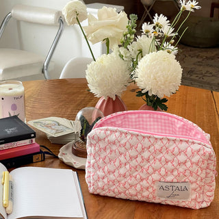Quilted makeup bag makeup bag astala luna carry all makeup pouch pencil bag brushes bag makeup case vintage floral vanity case cosmetic bag Laptop case laptop bag quilted laptop cover laptop