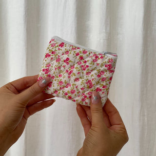 Quilted makeup bag makeup bag astala luna carry all makeup pouch pencil bag brushes bag makeup case vintage floral vanity case cosmetic bag Laptop case laptop bag quilted laptop cover laptop