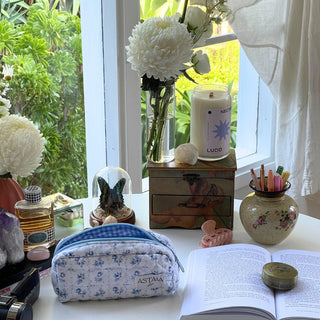 Quilted makeup bag makeup bag astala luna carry all makeup pouch pencil bag brushes bag makeup case vintage floral vanity case cosmetic bag Laptop case laptop bag quilted laptop cover laptop