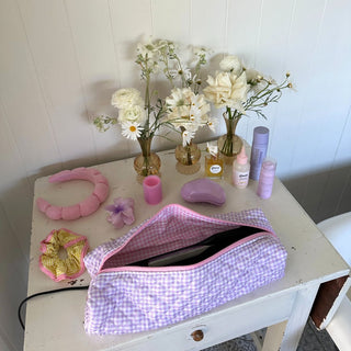 Quilted makeup bag makeup bag astala luna carry all makeup pouch pencil bag brushes bag makeup case vintage floral vanity case cosmetic bag Laptop case laptop bag quilted laptop cover laptop