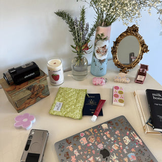 Quilted makeup bag makeup bag astala luna carry all makeup pouch pencil bag brushes bag makeup case vintage floral vanity case cosmetic bag Laptop case laptop bag quilted laptop cover laptop