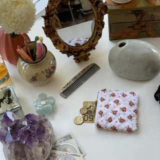 Quilted makeup bag makeup bag astala luna carry all makeup pouch pencil bag brushes bag makeup case vintage floral vanity case cosmetic bag Laptop case laptop bag quilted laptop cover laptop