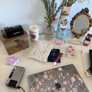 Quilted makeup bag makeup bag astala luna carry all makeup pouch pencil bag brushes bag makeup case vintage floral vanity case cosmetic bag Laptop case laptop bag quilted laptop cover laptop