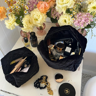 Quilted makeup bag makeup bag astala luna carry all makeup pouch pencil bag brushes bag makeup case vintage floral vanity case cosmetic bag Laptop case laptop bag quilted laptop cover laptop